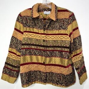 Alfred Dunner Vintage Tapestry Jacket Size 14 P